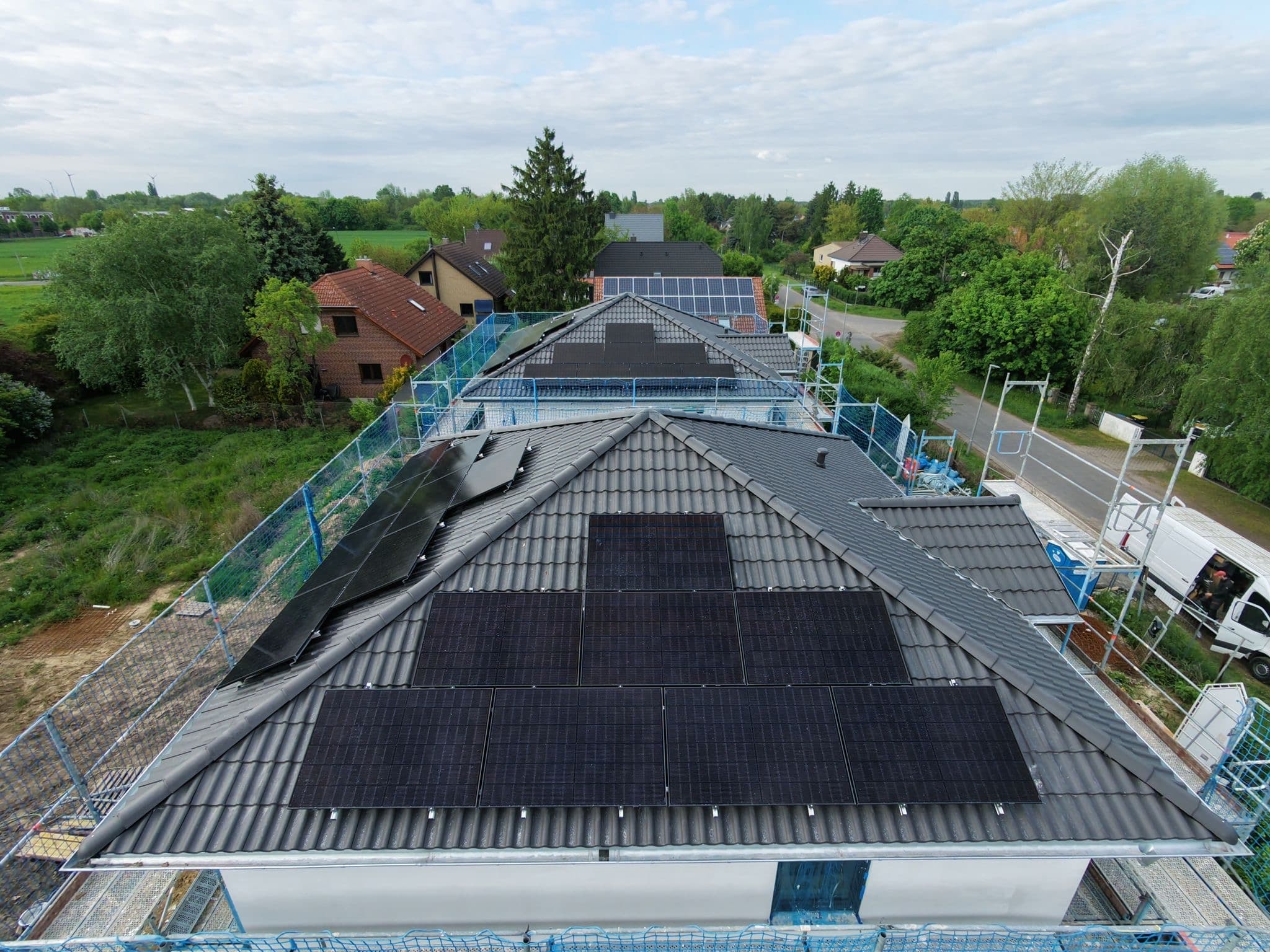 Solaranlage auf einem Privathaus von Profisolar Bau